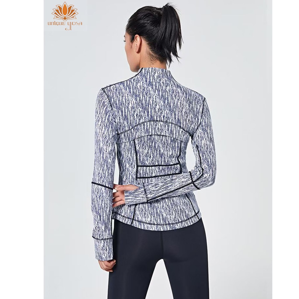 Jaket Body Fit Tangan Panjang untuk Senam Olahraga Yoga / Jacket Long Sleeve / Outerwear Long WT150