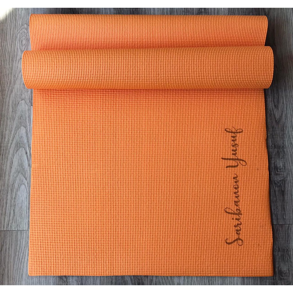 Mat Yoga PVC 6 mm / Matras Yoga Termurah / Matras Senam Yoga / Alas Olahraga Termurah / PVC Yoga Mat Bisa Custom Nama