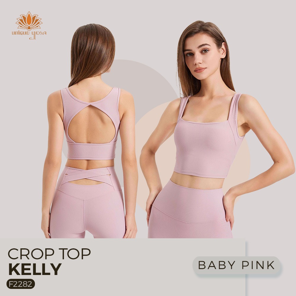 Bra Yoga Crop Top Kelly / Atasan Olahraga Senam Yoga Pilates Gym Sport / Crop Top Kelly F2282 / Bra Sport Yoga