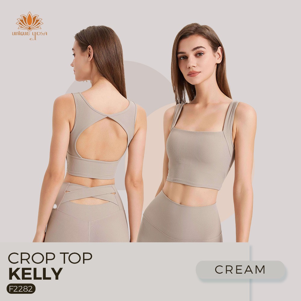 Bra Yoga Crop Top Kelly / Atasan Olahraga Senam Yoga Pilates Gym Sport / Crop Top Kelly F2282 / Bra Sport Yoga