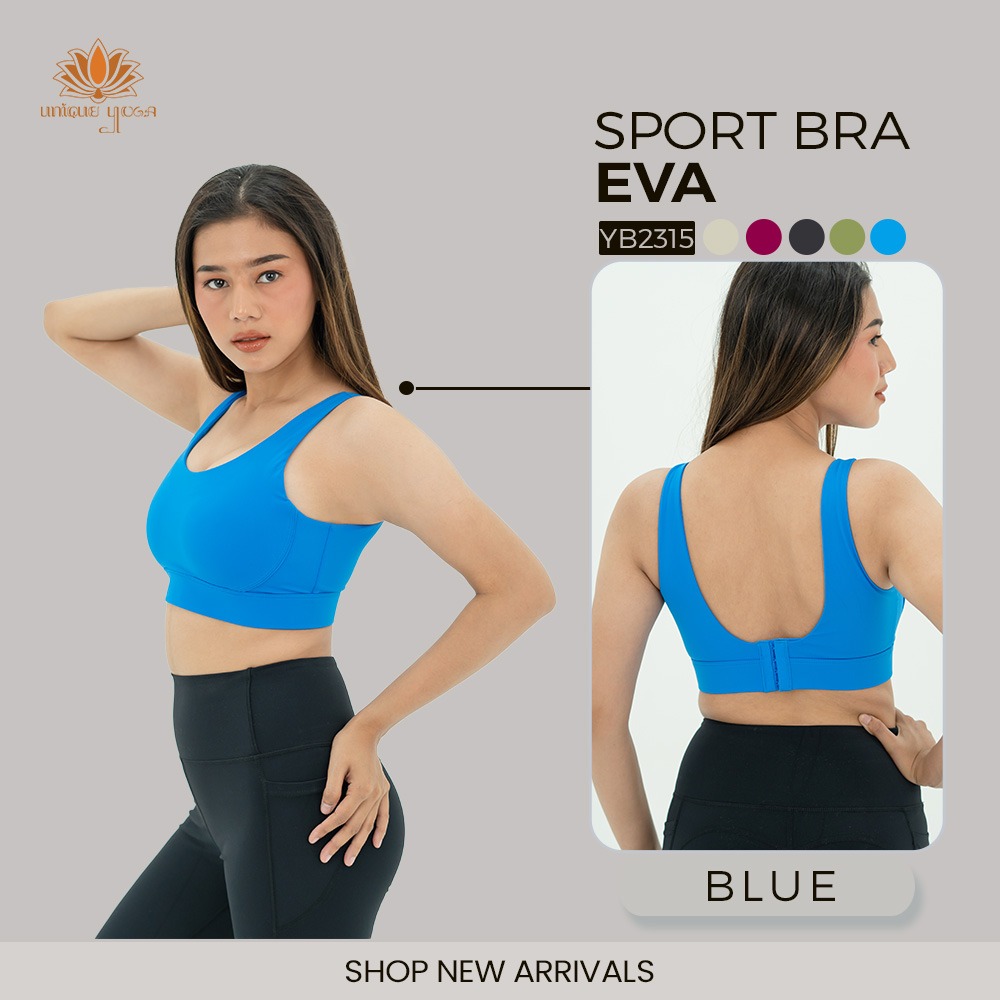 Sport Bra Eva High Impact Olahraga Senam Yoga Gym Running Wanita / Bra Olahraga Yoga YB2315