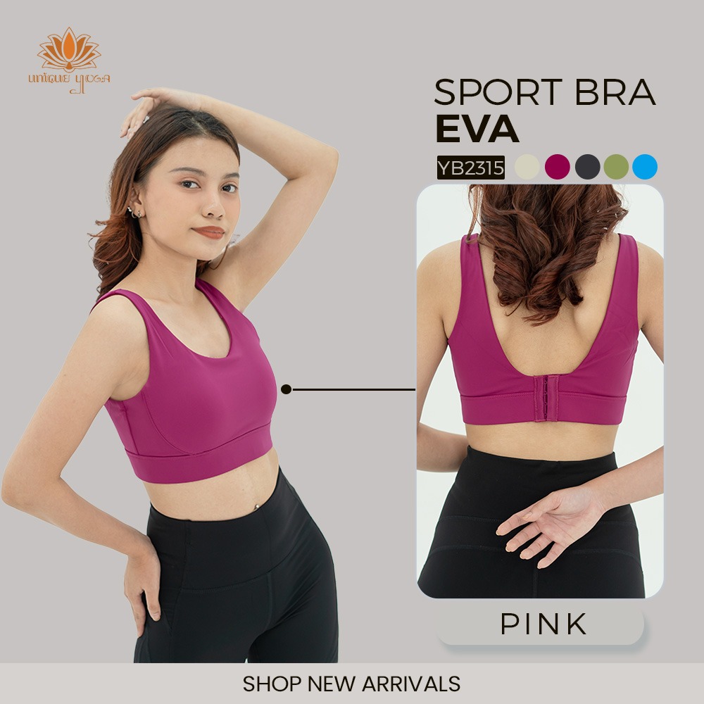 Sport Bra Eva High Impact Olahraga Senam Yoga Gym Running Wanita / Bra Olahraga Yoga YB2315