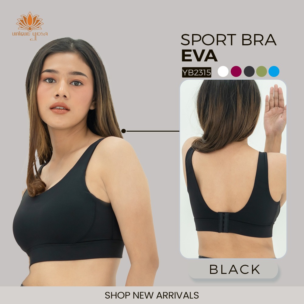Sport Bra Eva High Impact Olahraga Senam Yoga Gym Running Wanita / Bra Olahraga Yoga YB2315