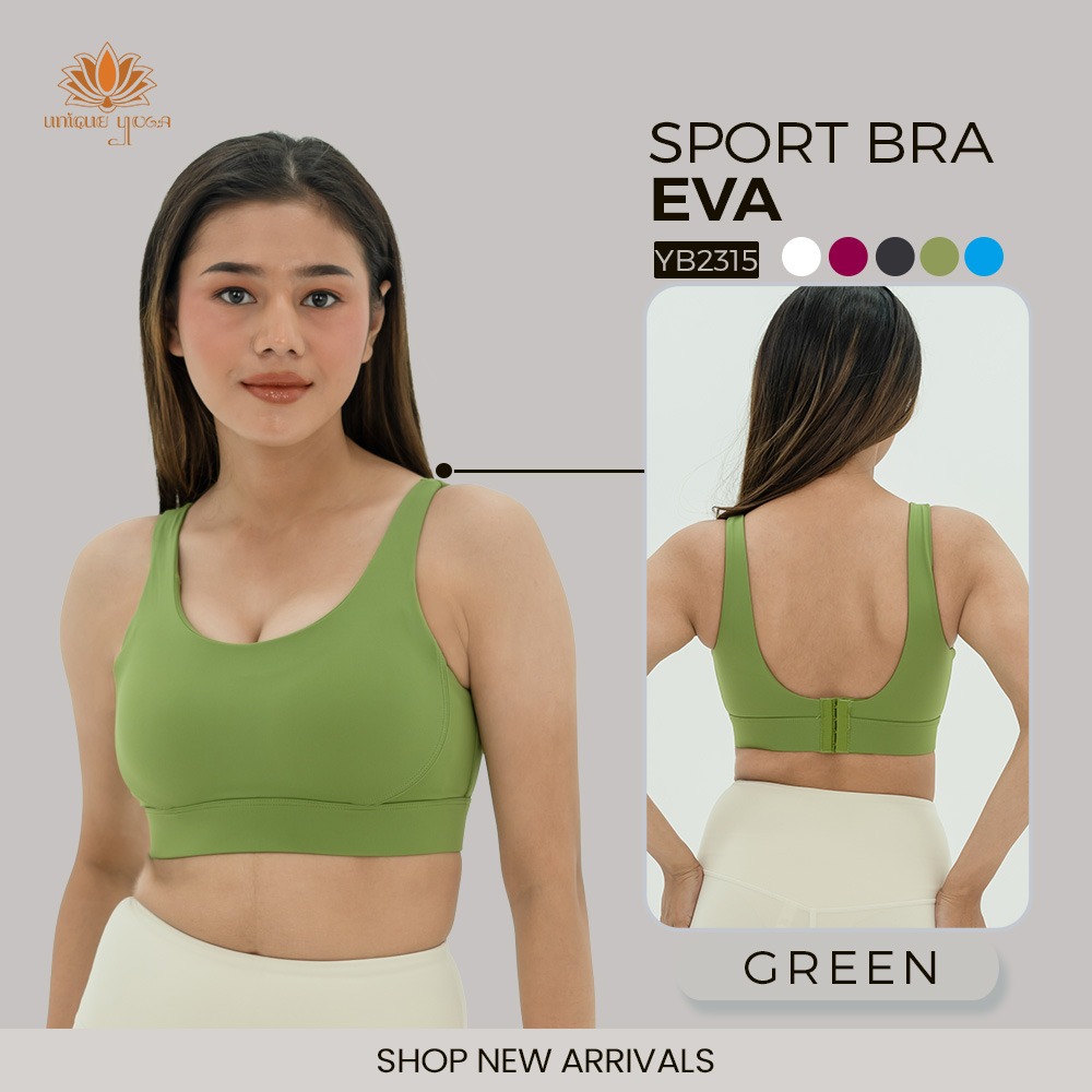 Sport Bra Eva High Impact Olahraga Senam Yoga Gym Running Wanita / Bra Olahraga Yoga YB2315