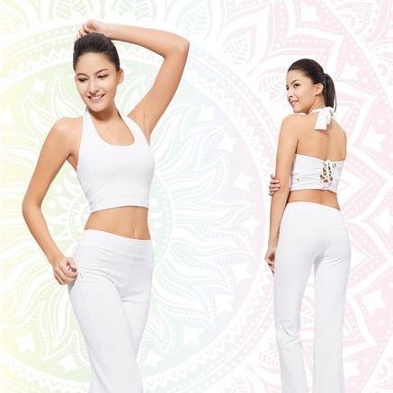 Sport Bra Wanita / Sport Bra Wanita / Bra Yoga DL 96047 Putih / Bra Olahraga / Bra Senam Yoga / Bra Sport Murah
