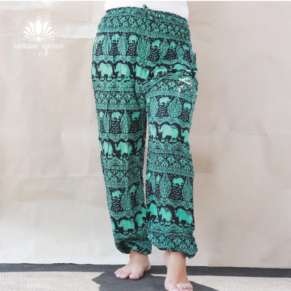 Celana Harem Yoga / Yoga Pant Karma Long Motif Gajah / Celana Harem Yoga Murah / Ganesha Yoga Pants / Celana Yoga Murah