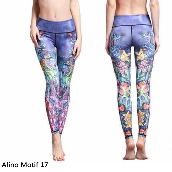 Celana Olahraga Wanita / Legging Alino Motif / Celana Senam Yoga / Celana Olahraga Murah / Legging Wanita / Legging Olah