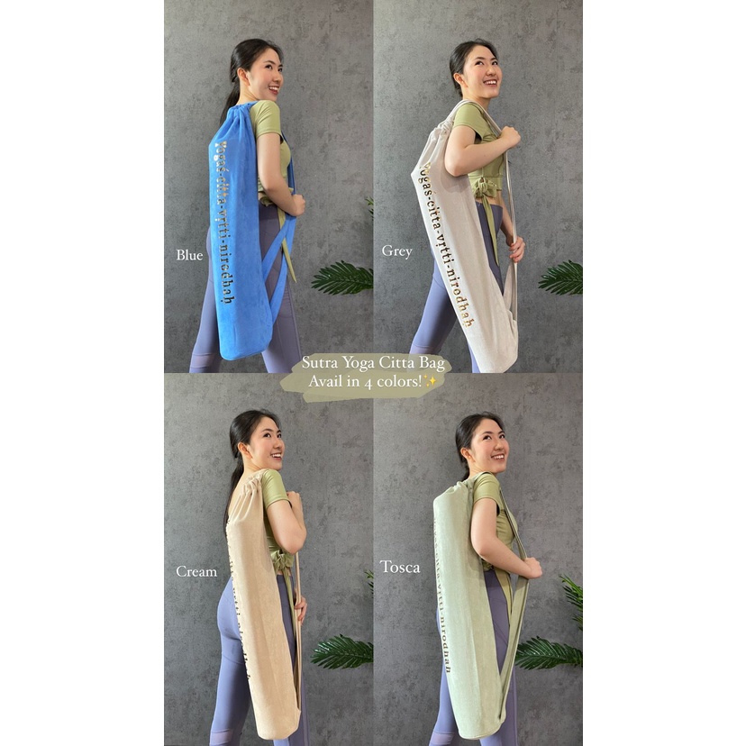 Tas Yoga Ransel / Yoga Bag Sutra / Tas Yoga Sutra / Tas Matras Yoga / Tas Yoga Bahan Lembut Termurah