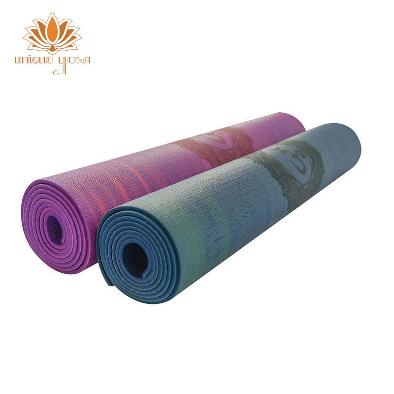 HD PVC Mix 5mm Yoga Mat Jakarta / Matras Yoga Murah Tebal 5mm Motif Chakra / Yoga Mat Murah / Matras Pilates Yoga