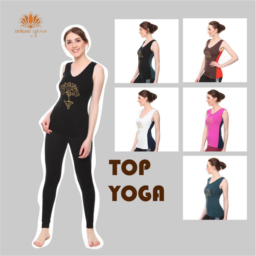 Baju Yoga / Top Double Colour Yogadance / Kaos Senam Wanita