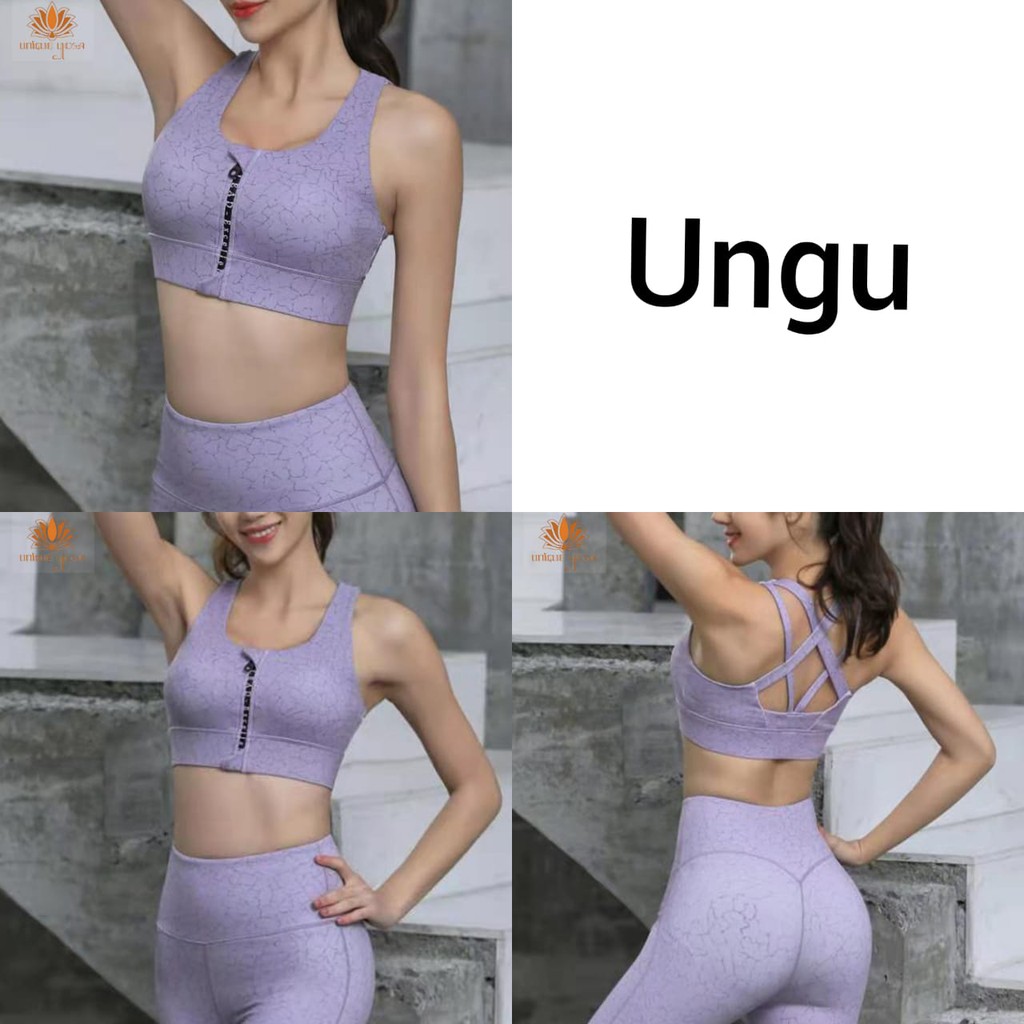 Sport Bra Impact Senam Yoga Running Gym / Bra Olahraga Murah Vania / Yoga Sport Pilates New WX072