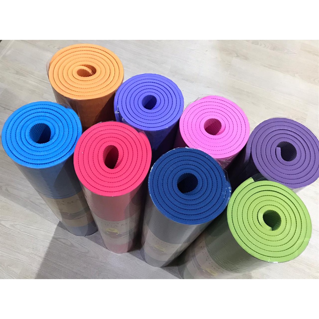 Matras Senam / Yoga Mat / Matras TPE Single Layer 8mm / Alas Olahraga Murah Tebal 8mm / Alas Yoga