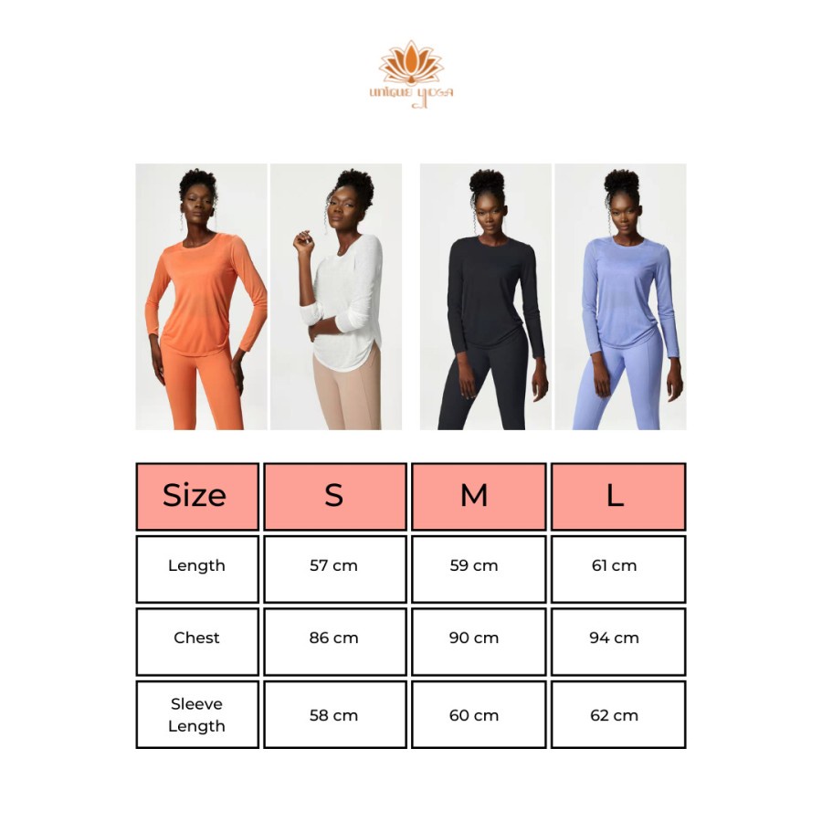 Baju Yoga Lengan Panjang / Top Yoga Long Sleeve Gym Zumba Fitness / Top Senam Yoga C139 / Top Yoga Lengan Panjang 