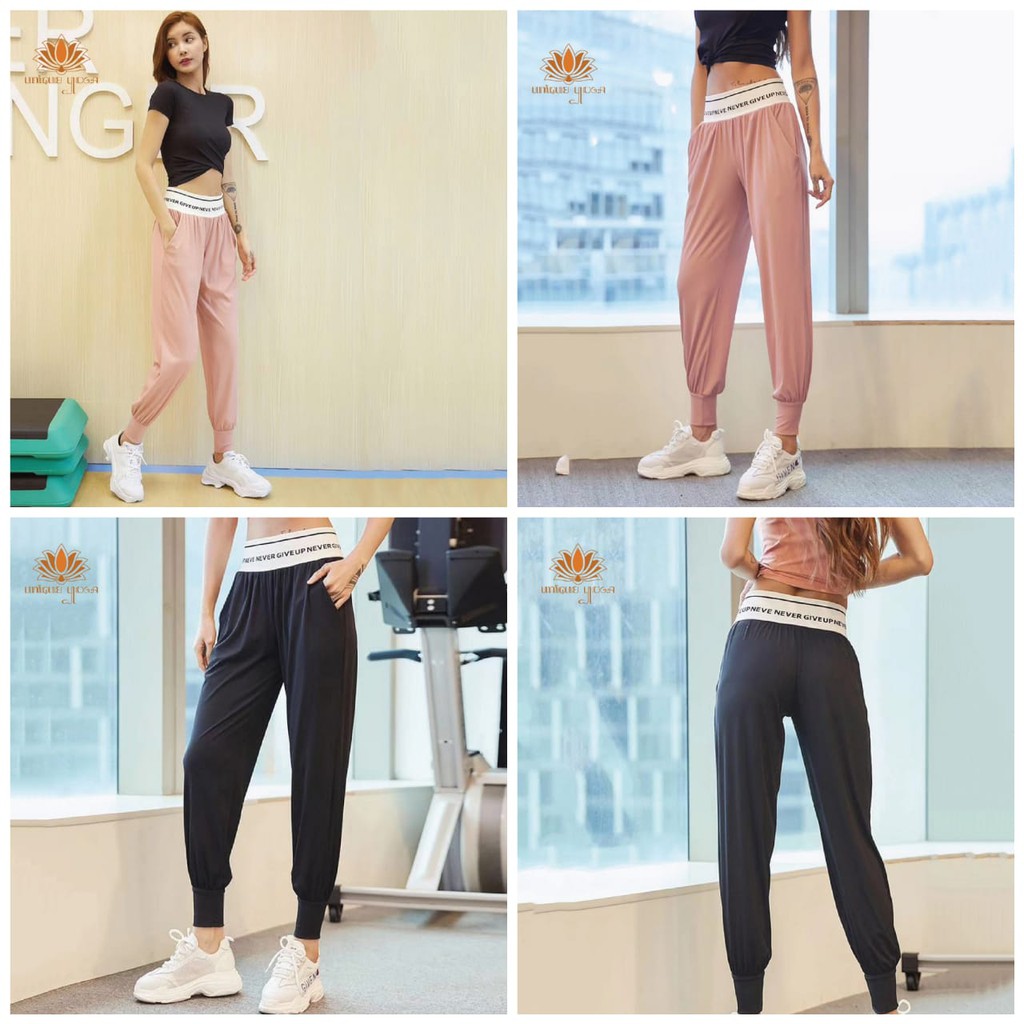 Training pants never give up / Celana harem terbaru CK 0299 / Celana olahraga yoga terlaris / Celana Olahraga 