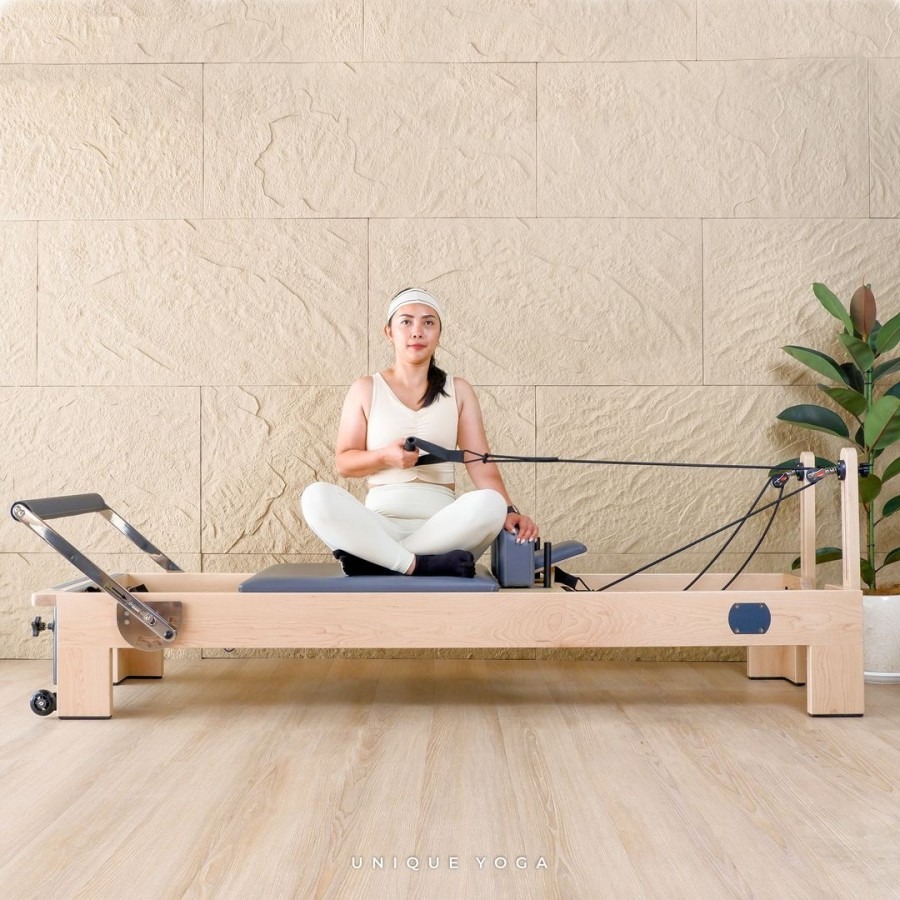 Alat Fitness Pilates Reformer / Yoga Bed/Pilates Bed / Ranjang Pilates / Unique Pilates Foldable Reformer