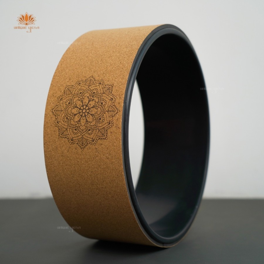 Yoga Wheel Cork / Yoga Wheel Eco Friendly / Alat Bantu Latihan Peregangan Dan Keseimbangan Ramah Lingkungan