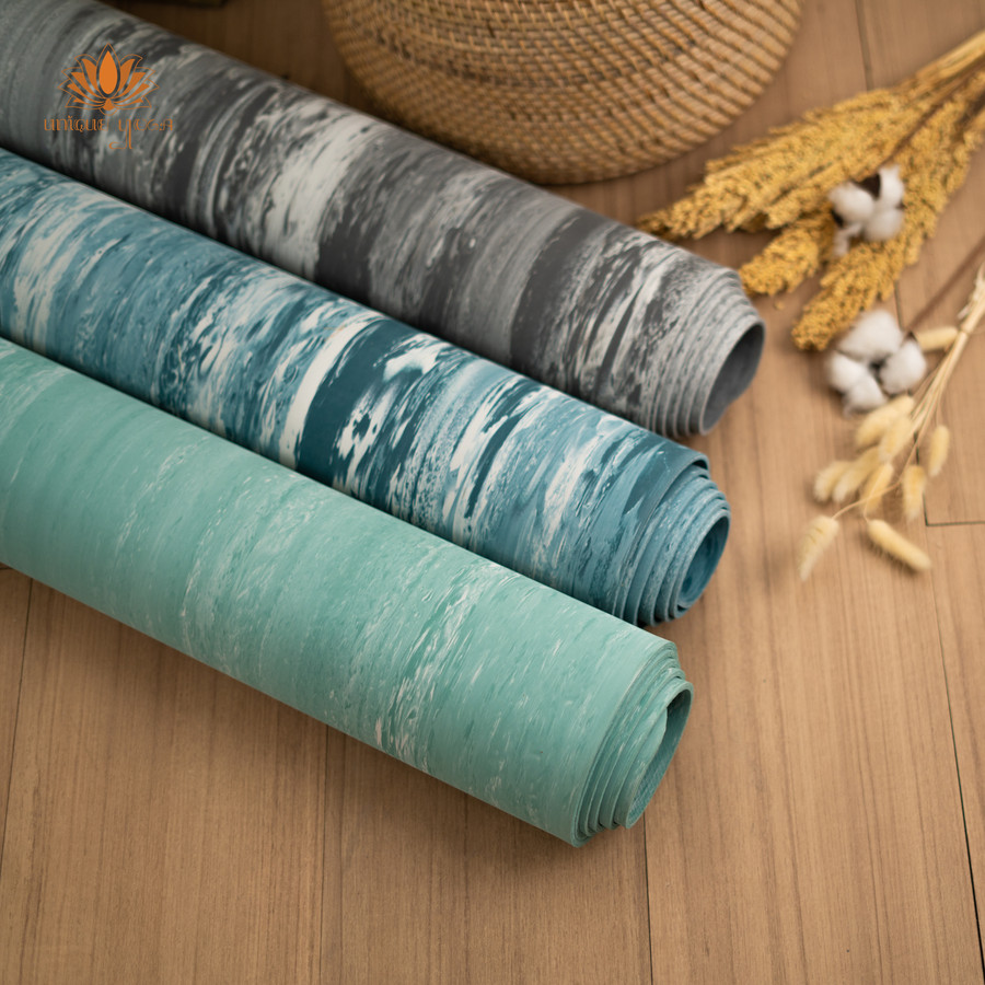 Yoga Mat Premium Graphite / Matras Yoga Pilates Premium Motif Marble