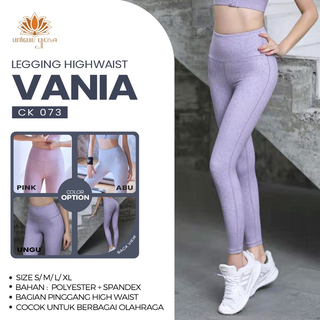 Legging Highwaist Senam Yoga Pilates Gym / Celana Olahraga Wanita / Pakaian Senam Yoga Wanita CK073