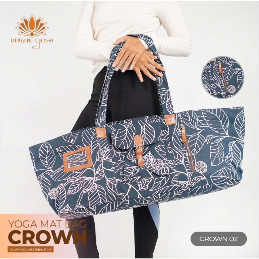 Tas Yoga / Crown Yoga Bag / Tas Yoga Terbaru / Tas Matras Yoga / Tas Yoga Besar / Tas Yoga Motif / Crown Yoga Bag Large