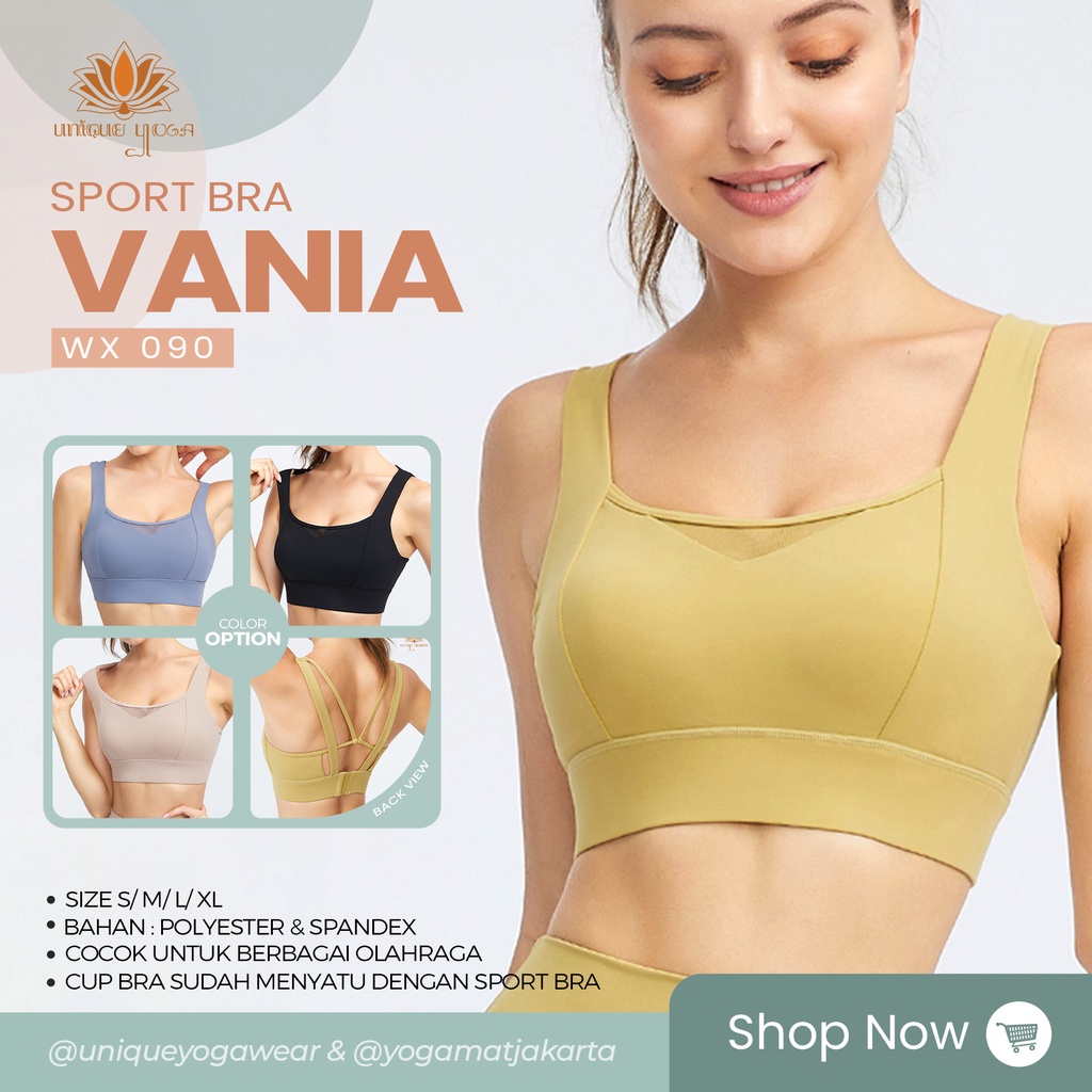 Sport Bra High Impact Dry Fit Senam Olahraga Yoga Fitness Running / Bra Yoga Terbaru WX 090 / Sport Bra High Quality
