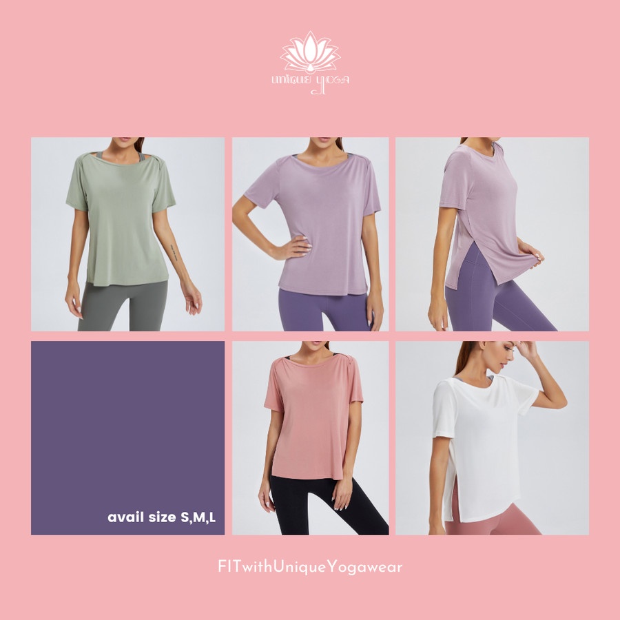 Baju Senam Yoga Gym Sport Wanita / Kaos Olahraga Vania /Baju Olahraga Wanita / Baju Olahraga Murah / Baju Yoga TM0030