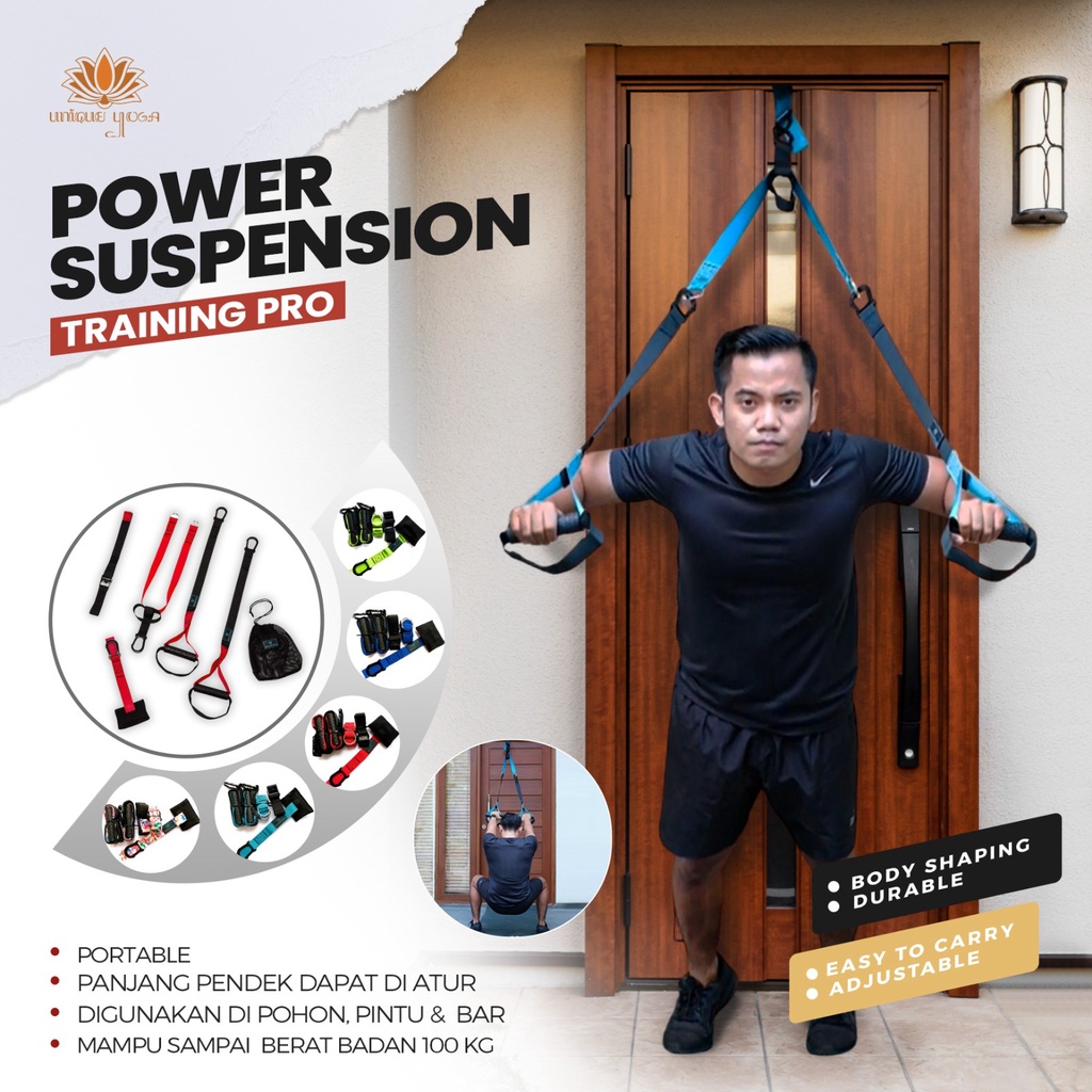 Power Suspension Training Pro / Resistance Exercise Belt / Resistance Excercise Pro 5 / Alat Olahraga / TRX PRO P5