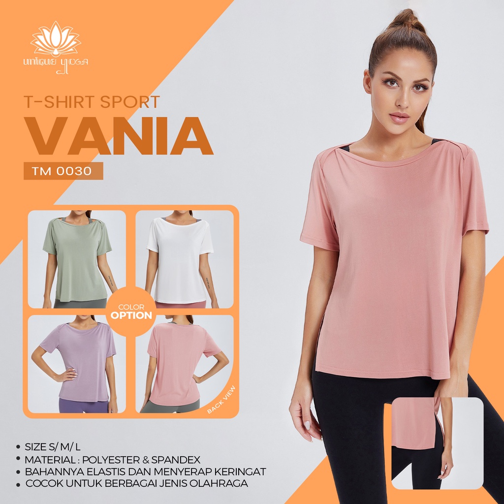 Baju Senam Yoga Gym Sport Wanita / Kaos Olahraga Vania /Baju Olahraga Wanita / Baju Olahraga Murah / Baju Yoga TM0030