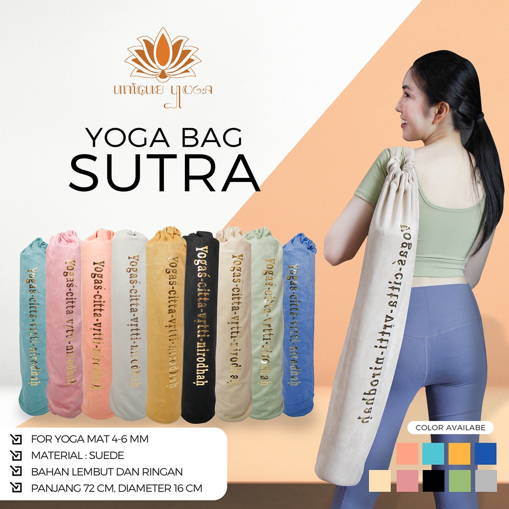 Tas Yoga Ransel / Yoga Bag Sutra / Tas Yoga Sutra / Tas Matras Yoga / Tas Yoga Bahan Lembut Termurah