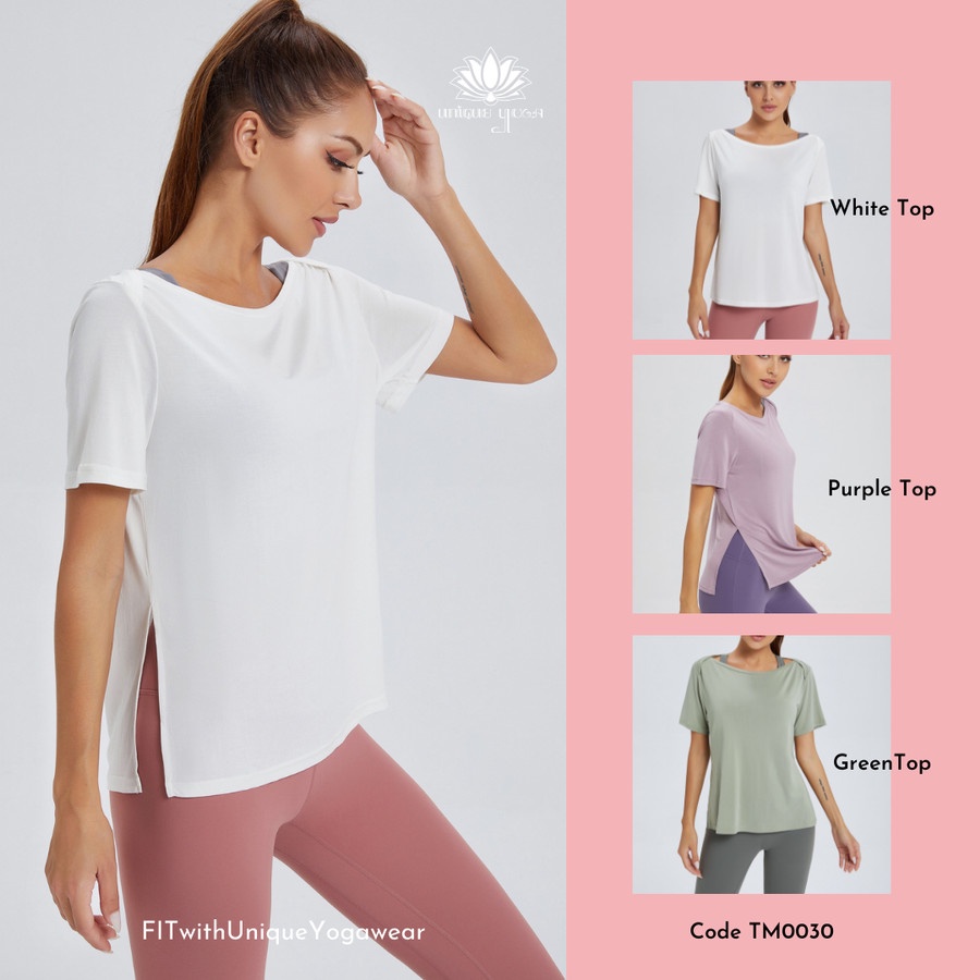 Baju Senam Yoga Gym Sport Wanita / Kaos Olahraga Vania /Baju Olahraga Wanita / Baju Olahraga Murah / Baju Yoga TM0030