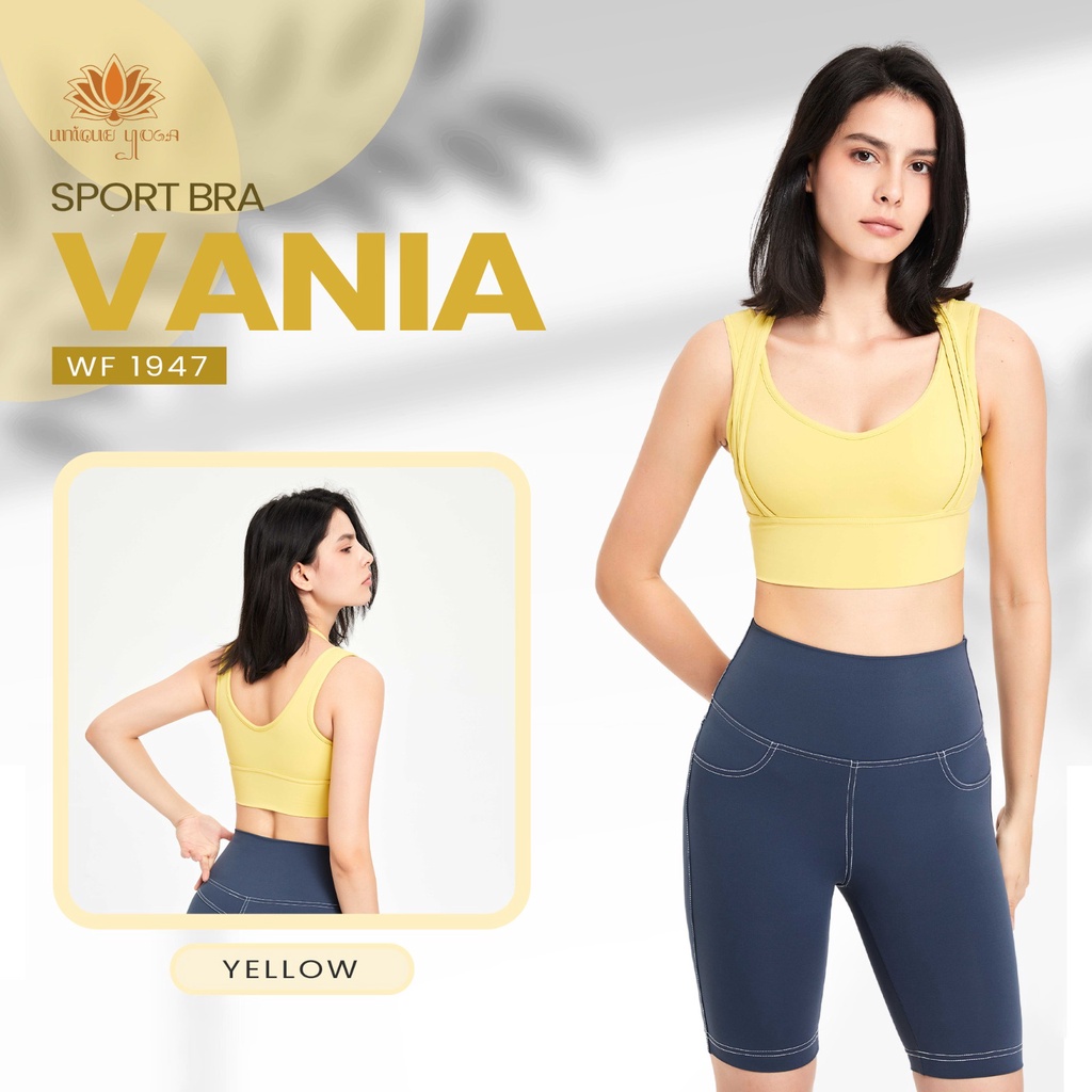 Sport Bra Senam Yoga Pilates / Atasan Olahraga Running Gym Vania WF 1947 / Bra Yoga Terbaru / Bra Olahraga Wanita / Bra Senam Yoga