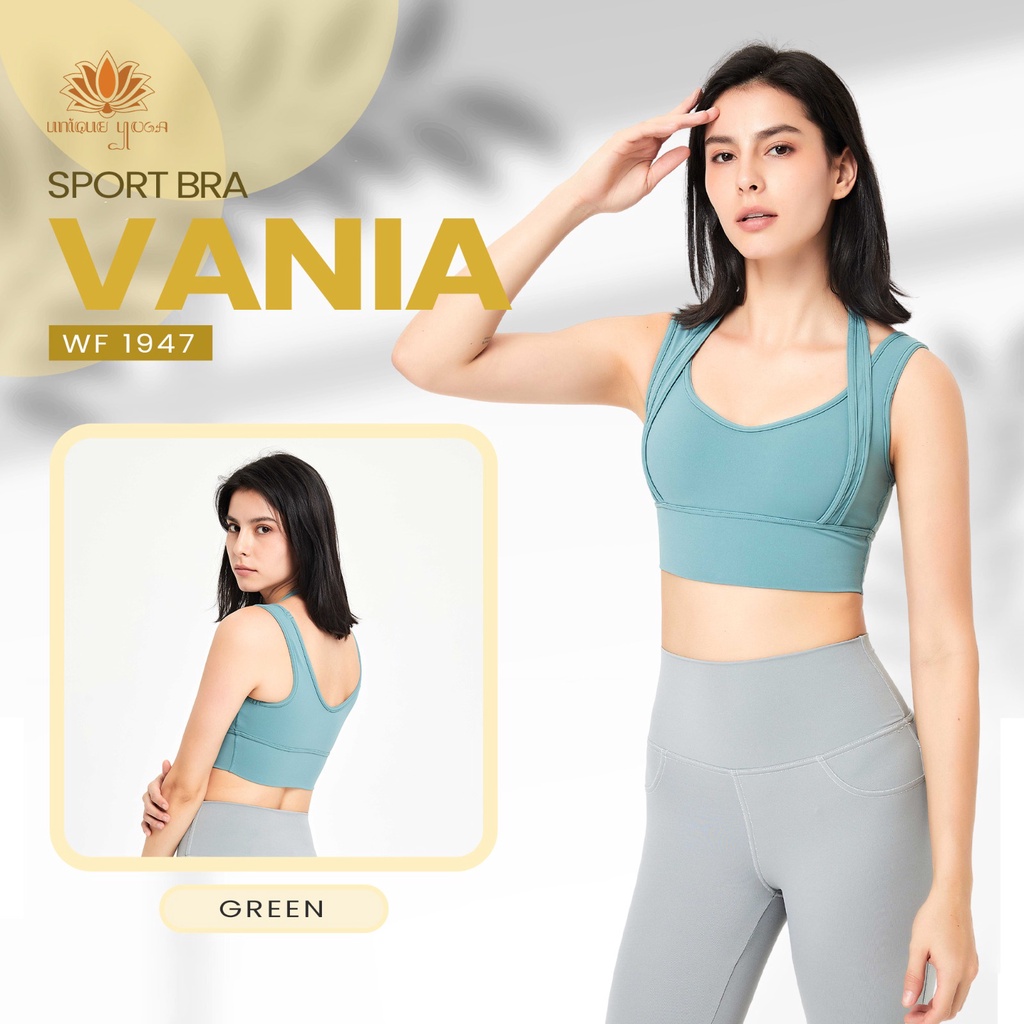 Sport Bra Senam Yoga Pilates / Atasan Olahraga Running Gym Vania WF 1947 / Bra Yoga Terbaru / Bra Olahraga Wanita / Bra Senam Yoga