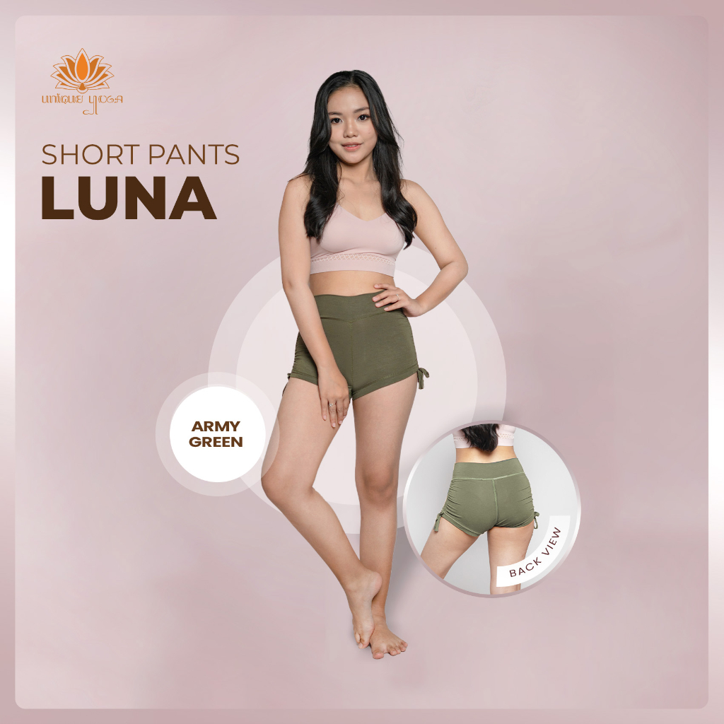 Celana Pendek Senam Yoga Pole Dance / Short Pant Luna / Short Pants Yoga / Short Pants Murah