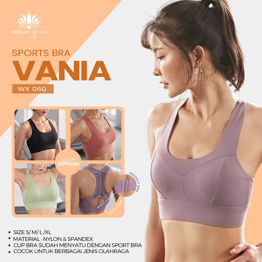 Bra Gym Sports Wanita Terbaru / Sports Bra Vania Yoga WX060