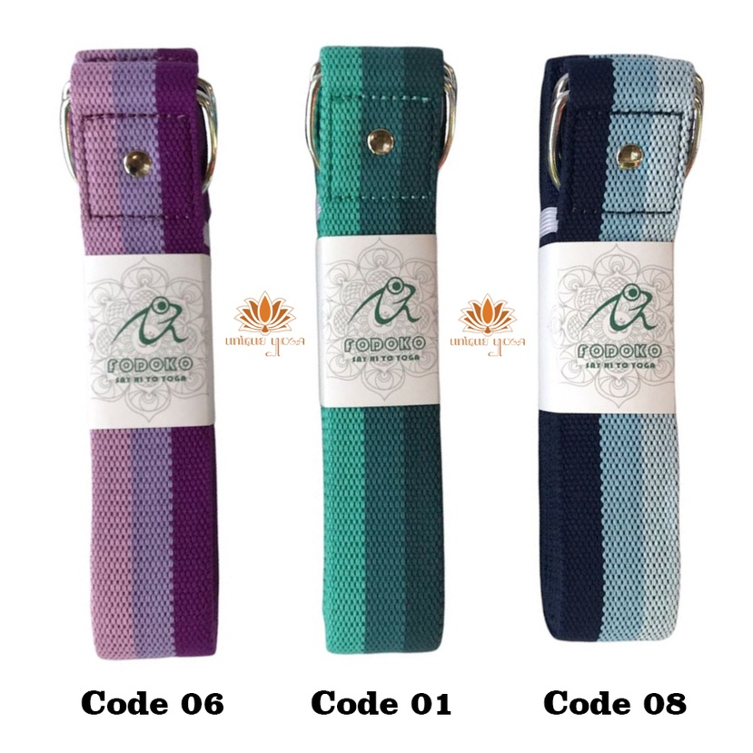 Strap Yoga / Belt Besi Yoga Corak / Belt Olahraga Murah / Belt Yoga / Alat Bantu Yoga / Tali Yoga / Yoga Belt