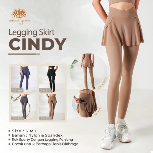 Image of Legging Skirt / Rok Celana Legging Olahraga Senam Yoga Tennis Cindy / Legging Skirt Cindy CK1270 / Legging Rok Olahraga