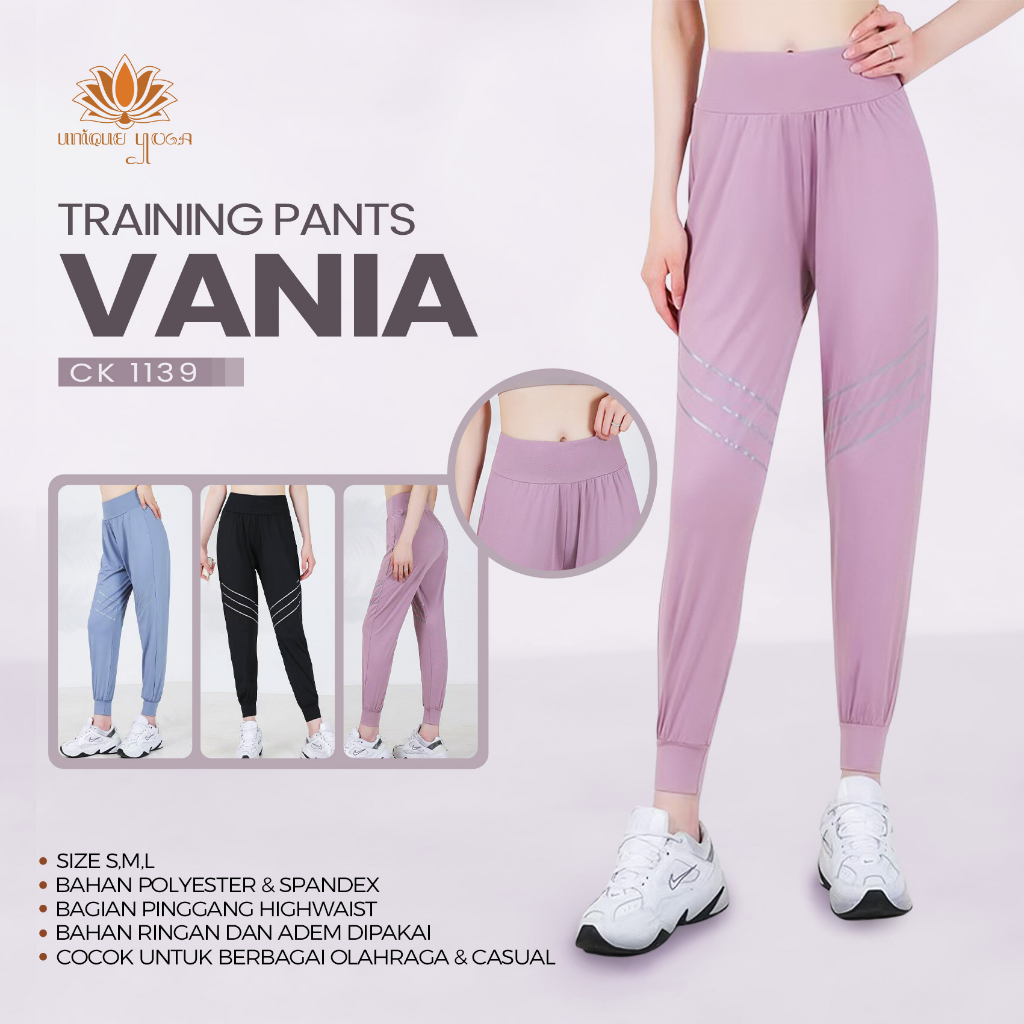 Celana Training Jogger Wanita / Harem Yoga Pant Emilie / Celana Pilates Yoga / Jogger Pant Emilie CK1139