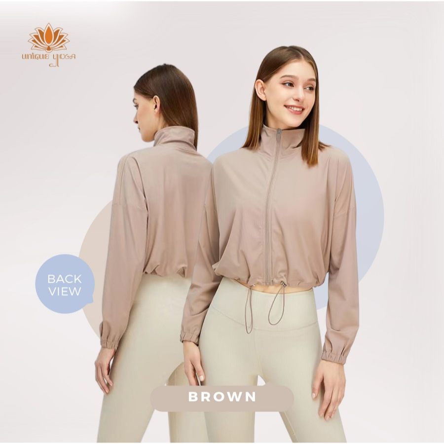 Jacket Sporty Oversize Light Weight / Jaket Olahraga Yoga Wanita Tiffany / Sporty Jacket Oversize Tiffany TM0121