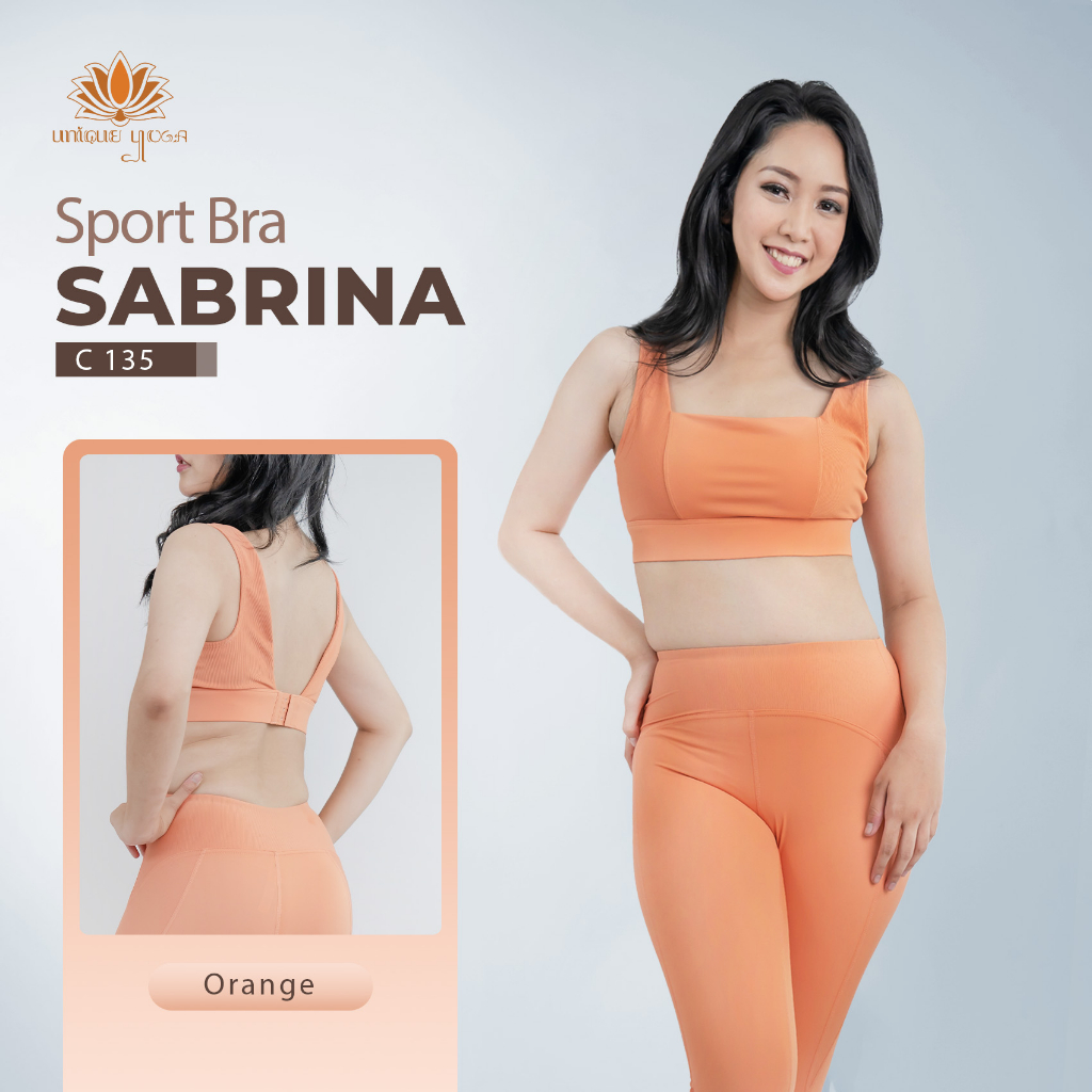 Sport Bra Olahraga Senam Yoga Sabrina / Sport Bra Gym Medium Impact / Sports Bra Terbaru Vania Yoga C135