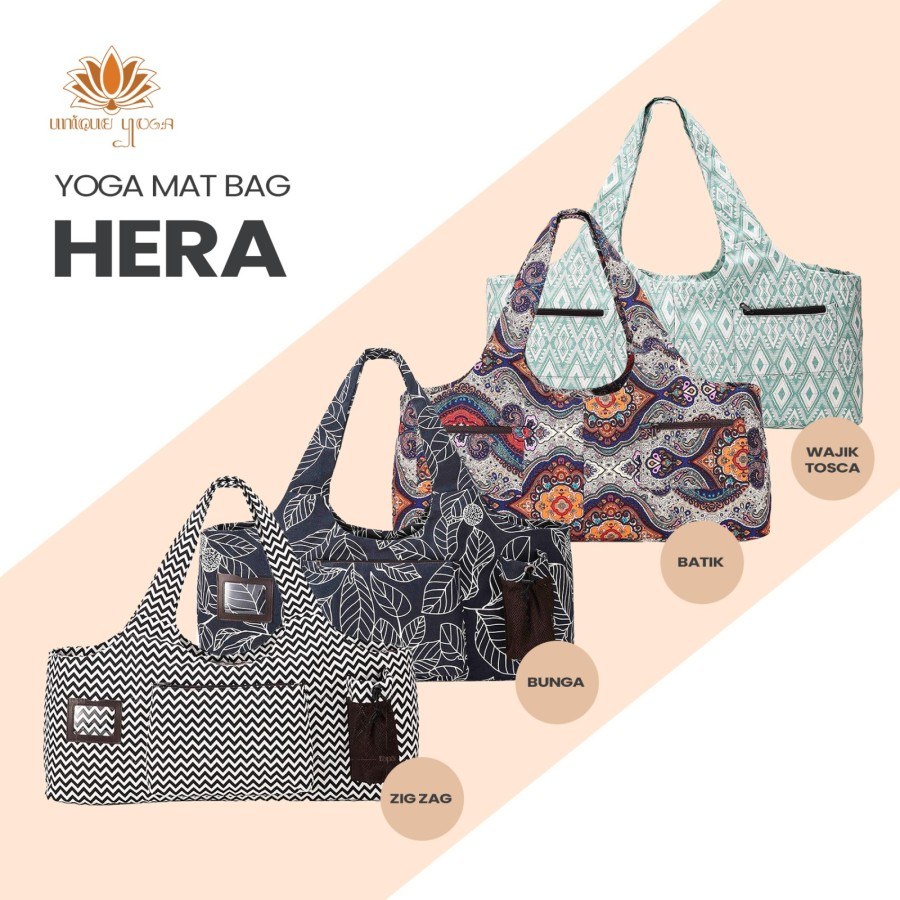 Yoga Bag Hera / Hera Bag Yoga / Tas Matras Yoga Big Size / Tas Yoga Motif / Yoga Bag / Yoga Bag Mat