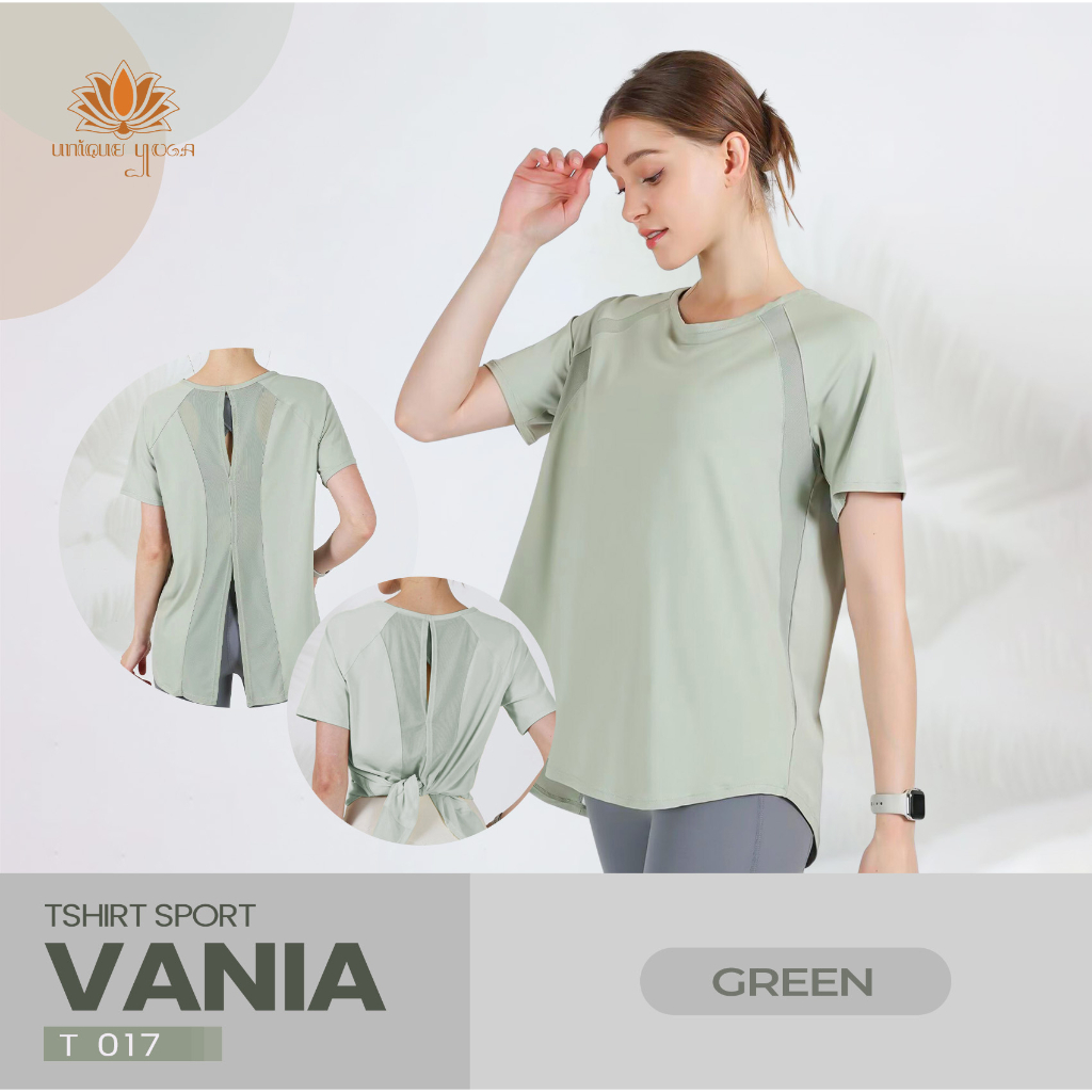 Baju Olahraga Wanita / Tshirt Sporty Wanita / Baju Kaos T-shirt Dry Fit Olahraga Sport Yoga Wanita Zoey T017