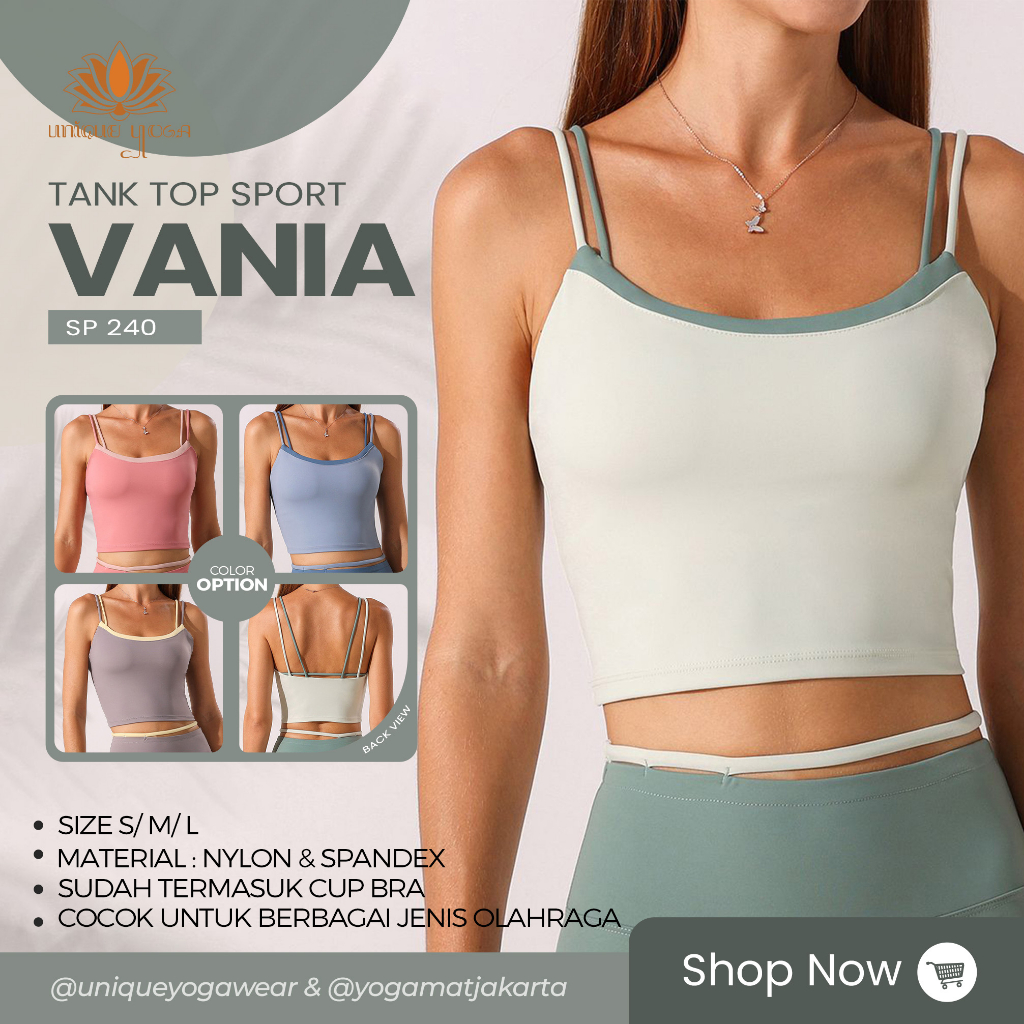 Sport Bra Murah / Bra Olahrga / Baju Yoga Pilates / Sport Bra Zumba Vania SP 240. / Baju Senam Olahraga Wanita / Bra Yoga Sport Pilates