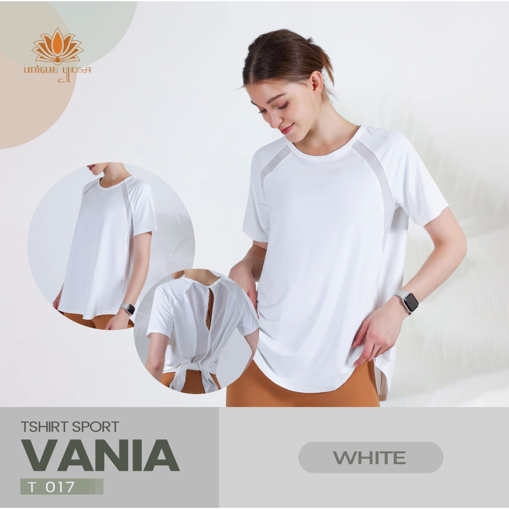 Baju Olahraga Wanita / Tshirt Sporty Wanita / Baju Kaos T-shirt Dry Fit Olahraga Sport Yoga Wanita Zoey T017