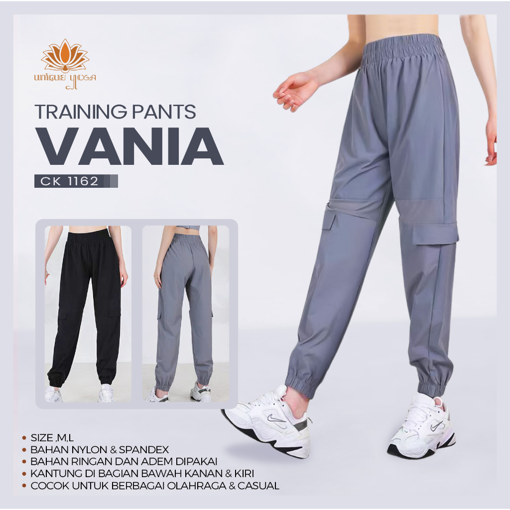 Training Jogger Pant Dry Fit Yoga Sport Dance / Celana Jogger Harem Wanita / Training Pant Dry Fit Nikita CK1162 