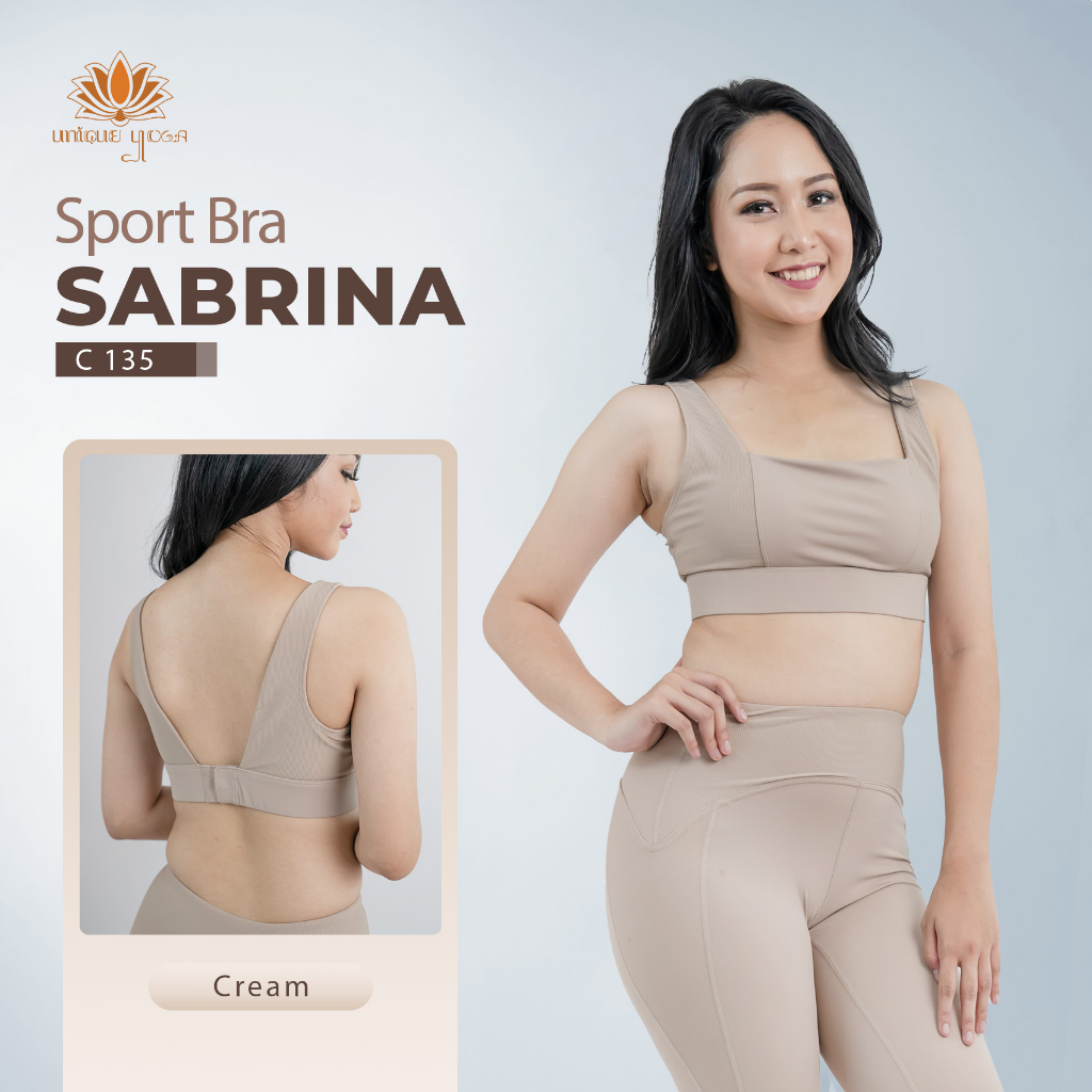 Sport Bra Olahraga Senam Yoga Sabrina / Sport Bra Gym Medium Impact / Sports Bra Terbaru Vania Yoga C135