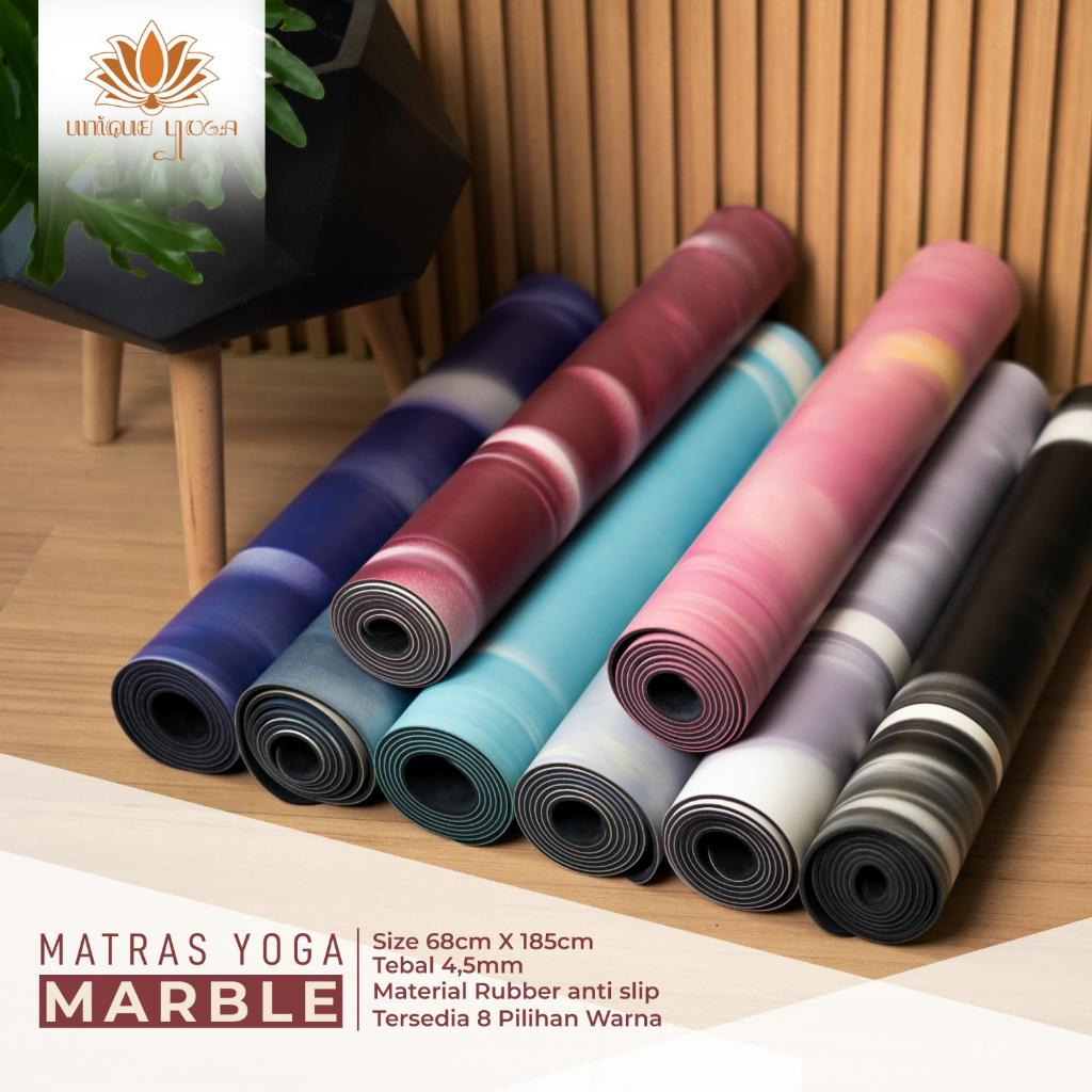 Yoga Mat Premium Solid Marble / Yoga Mat Sekelas Lululemon / Yoga Mat Premium Marble / Alas Olahraga Yoga Pilates