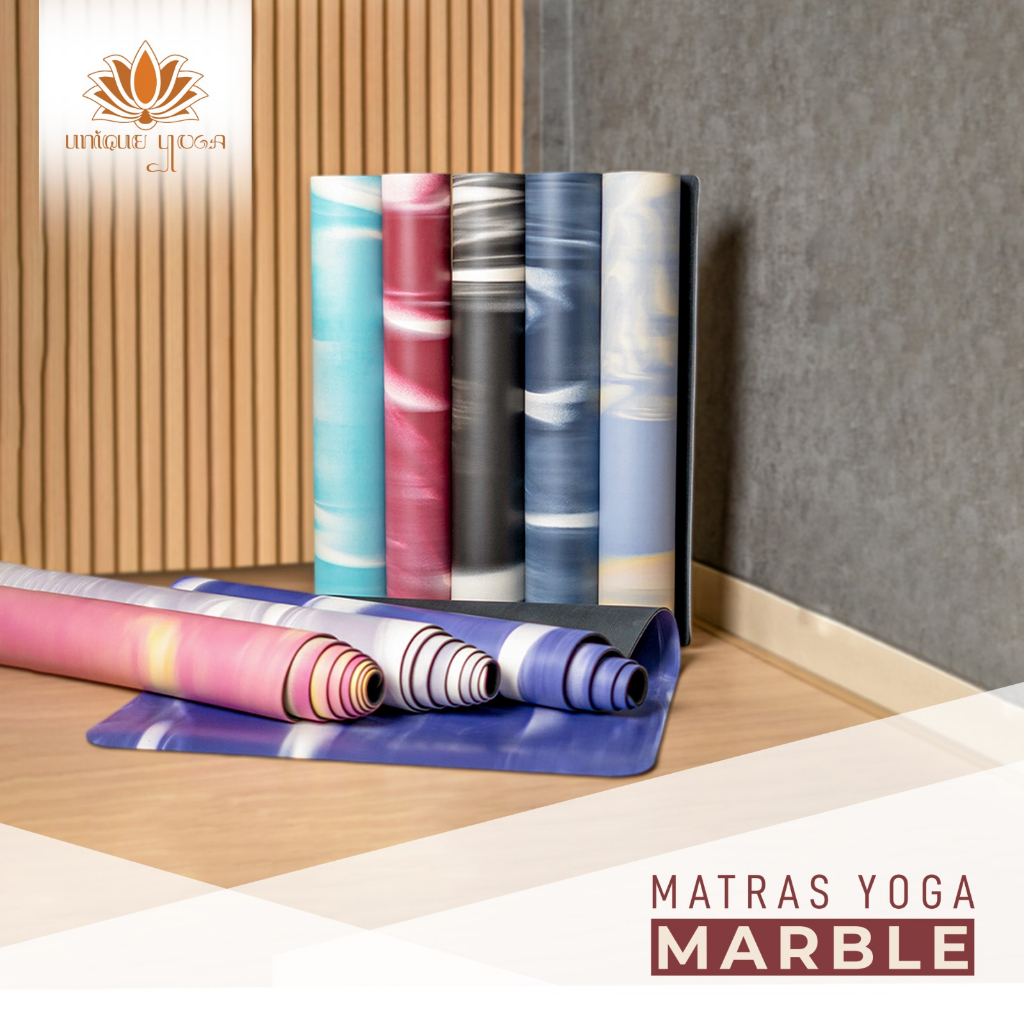 Yoga Mat Premium Solid Marble / Yoga Mat Sekelas Lululemon / Yoga Mat Premium Marble / Alas Olahraga Yoga Pilates