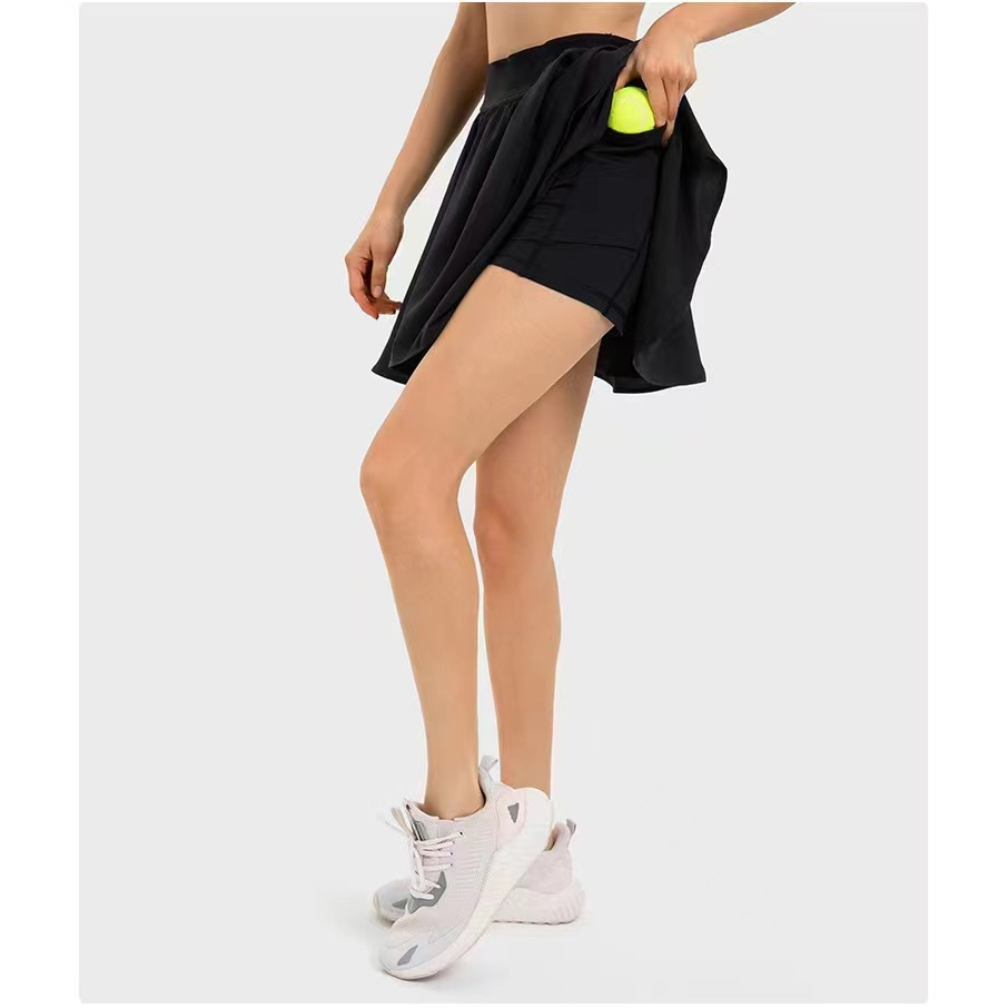 Rok Sporty Mini Celana Pendek Wanita / Sporty Skirt with Short Pant / Rok Olahraga Tennis / Sporty Skirt Rachel DK330