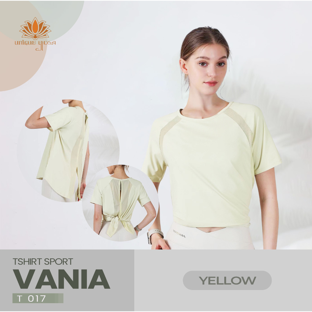 Baju Olahraga Wanita / Tshirt Sporty Wanita / Baju Kaos T-shirt Dry Fit Olahraga Sport Yoga Wanita Zoey T017