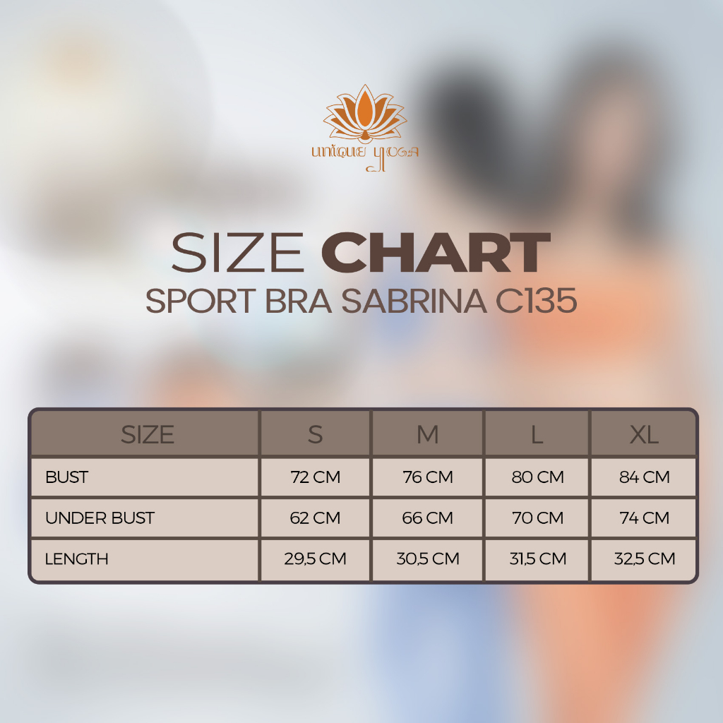 Sport Bra Olahraga Senam Yoga Sabrina / Sport Bra Gym Medium Impact / Sports Bra Terbaru Vania Yoga C135