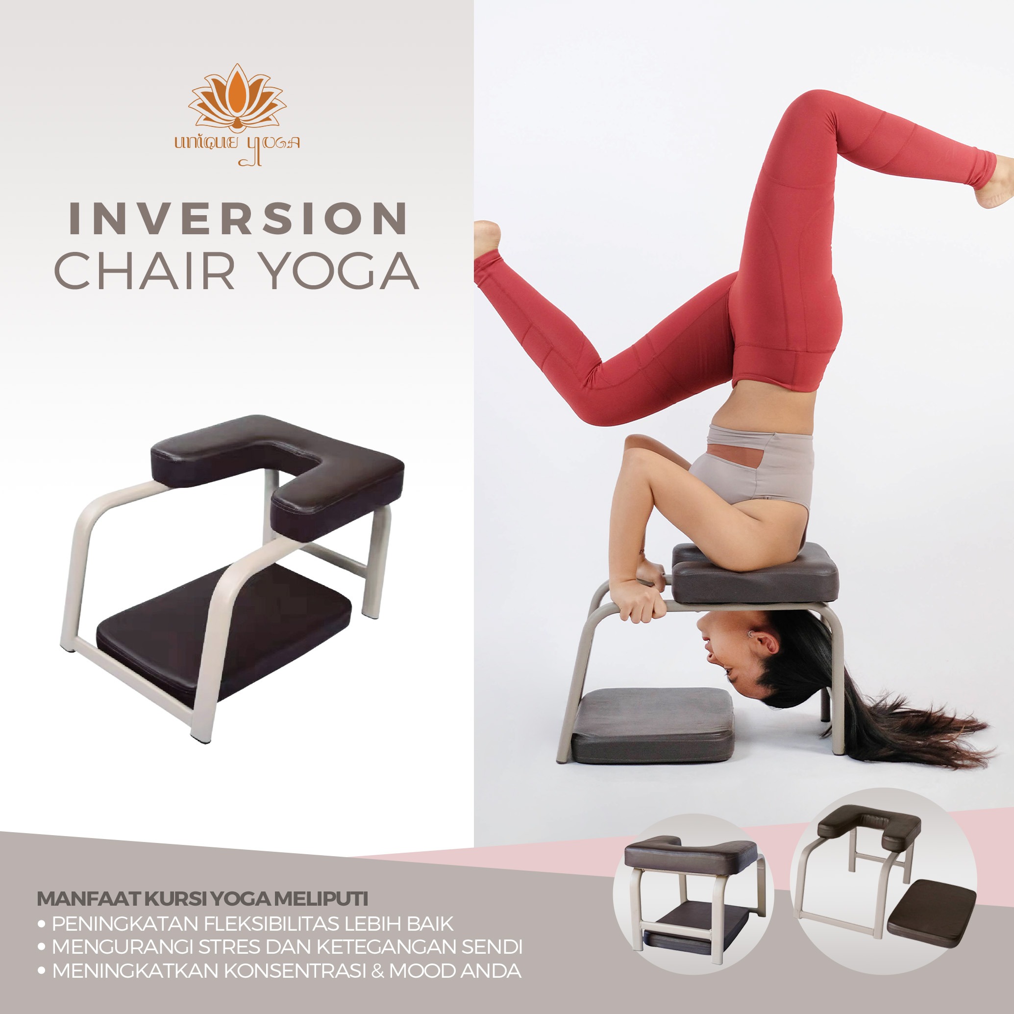 Inversion Chair / Inversion Chair Yoga / Kursi Handstand Yoga / Bangku Yoga Handstand / Kursi Yoga / Yoga Chair